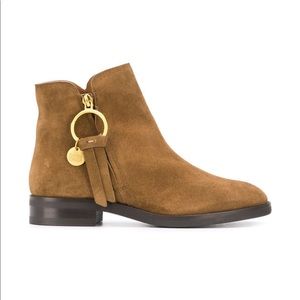 See by Chloe Louise suede ankle booties